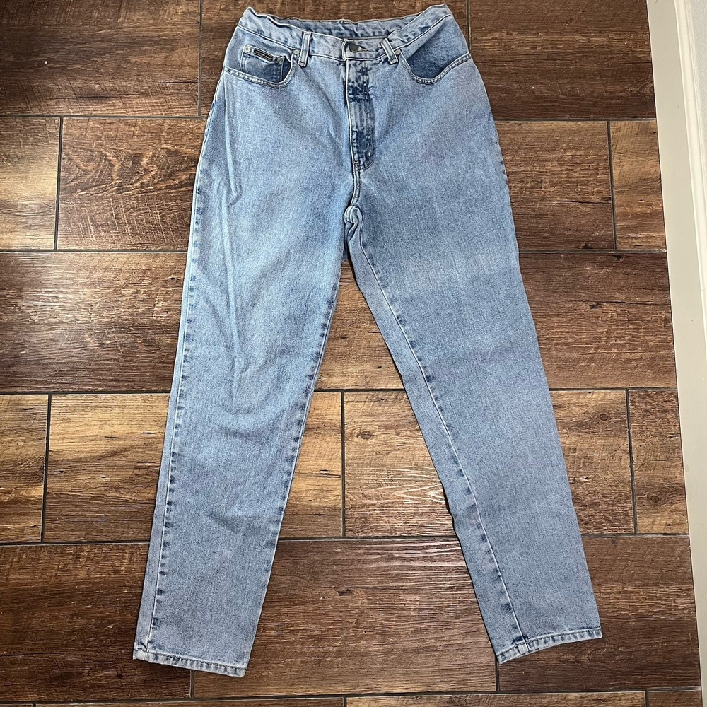 NEW YORK & CO Jeans Womens Size 4/6 27"Boot Cut High Rise Light Wash Western 90s